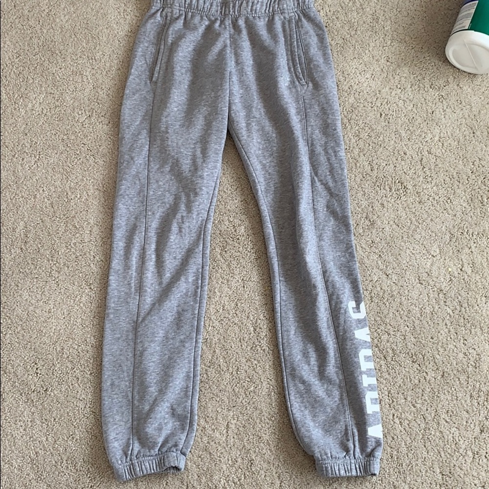Gray sweatpants